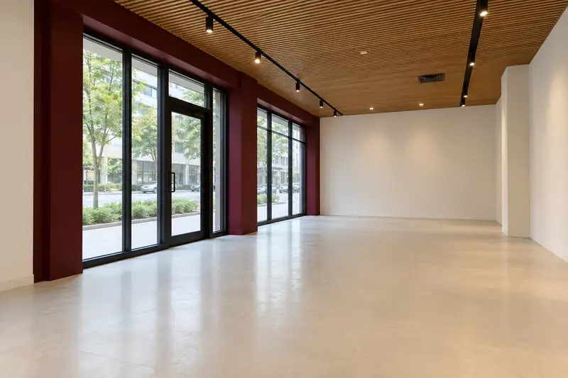Unfurnished shop-shell concept