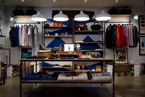 Retail-space inspiration · Illustrative stock retail interior; tenancy and fit-out are not included or confirmed.